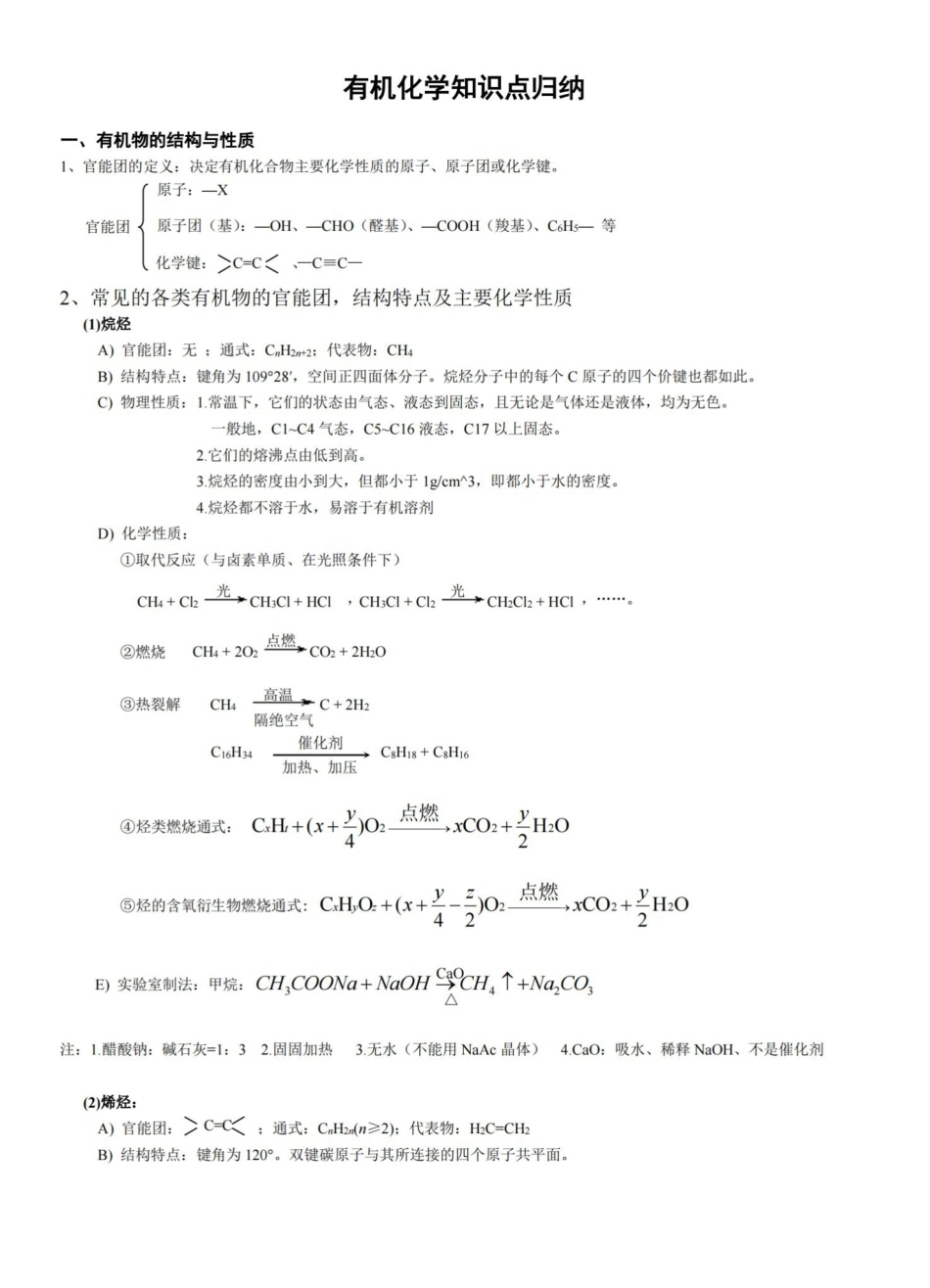【非常详细!】有机化学知识点归纳.pdf_第1页