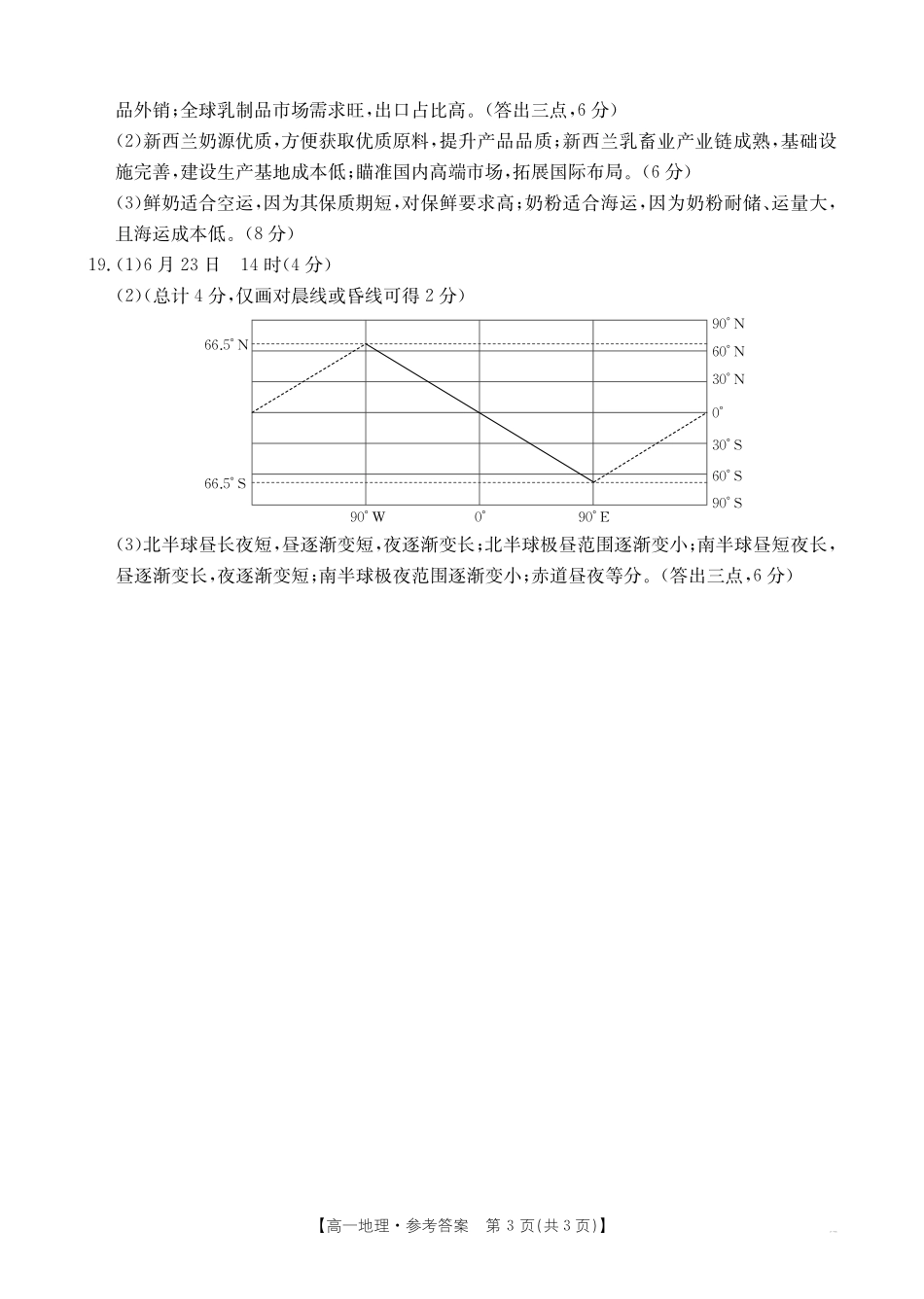 【金太阳25-562A】江西省2024-2025学年高一下学期6月联考地理答案.pdf_第3页