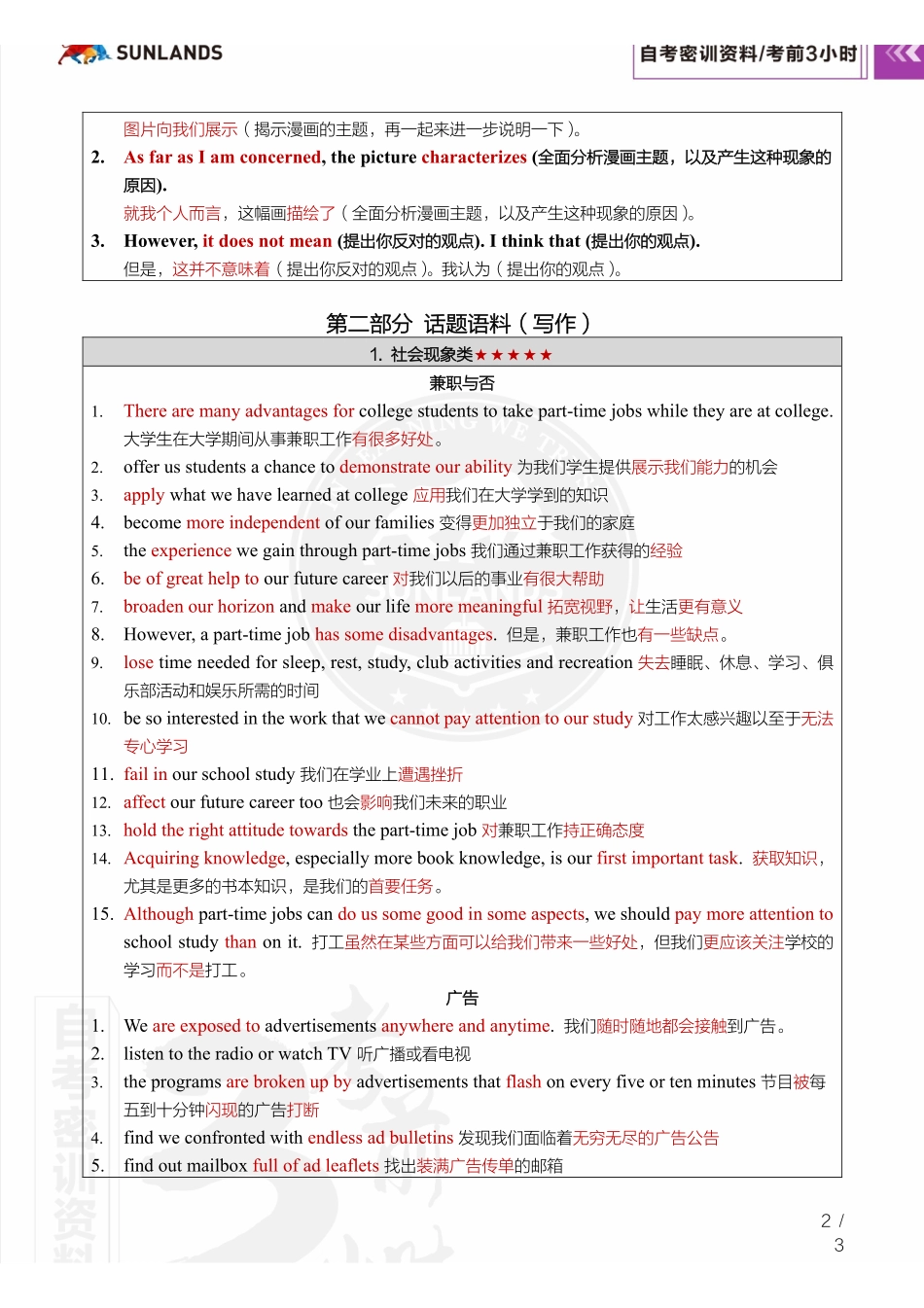 【密训-考前3小时】英语（二）（全国）.pdf_第3页