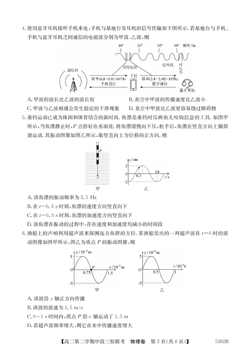 25-5339B2024-2025学年高二下学期期中联考试题物理含解析.pdf_第2页