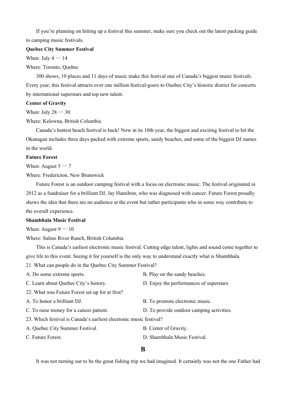 2024级高二入学考试英语试题.pdf_第3页