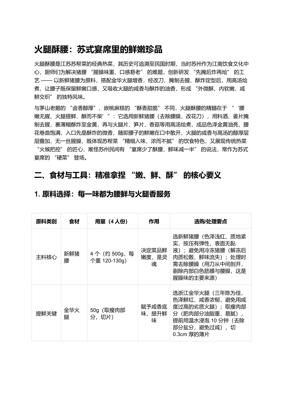 火腿酥腰：苏式宴席里的鲜嫩珍品.docx_第1页