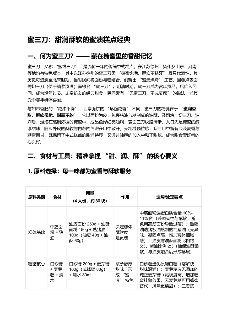 蜜三刀：甜润酥软的蜜渍糕点经典.docx_第1页