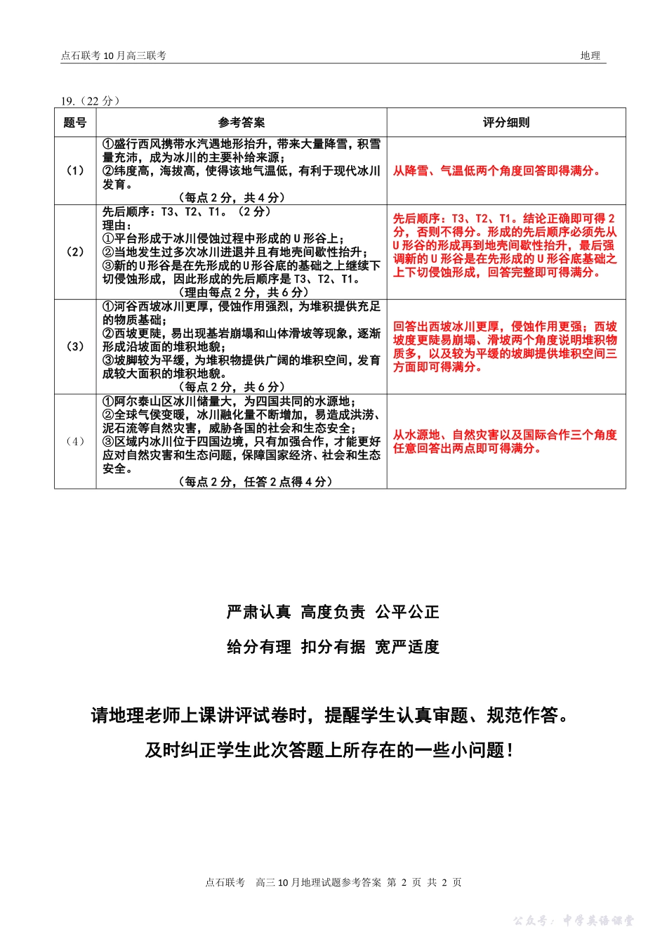点石联考2025-2026学年度上学期高三年级10月份联合考试地理答案.pdf_第2页