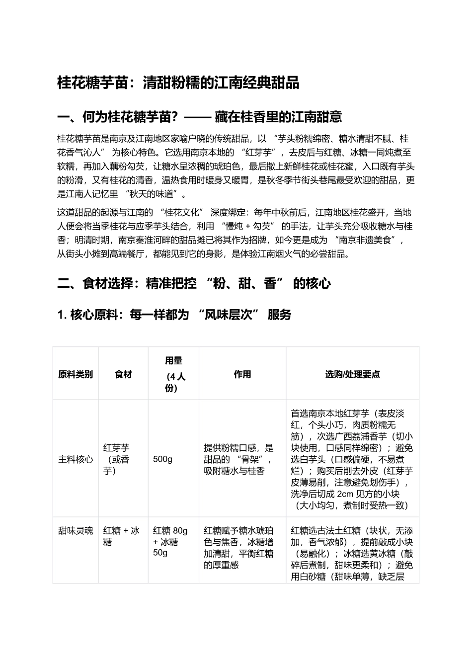 桂花糖芋苗:清甜粉糯的江南经典甜品.docx_第1页