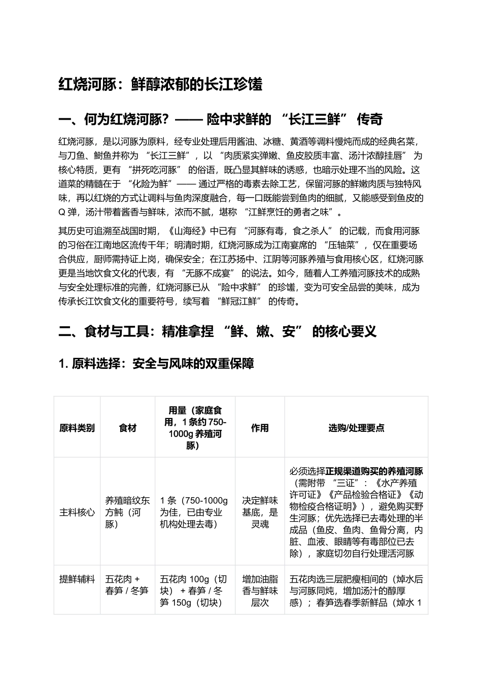 红烧河豚:鲜醇浓郁的长江珍馐.docx_第1页