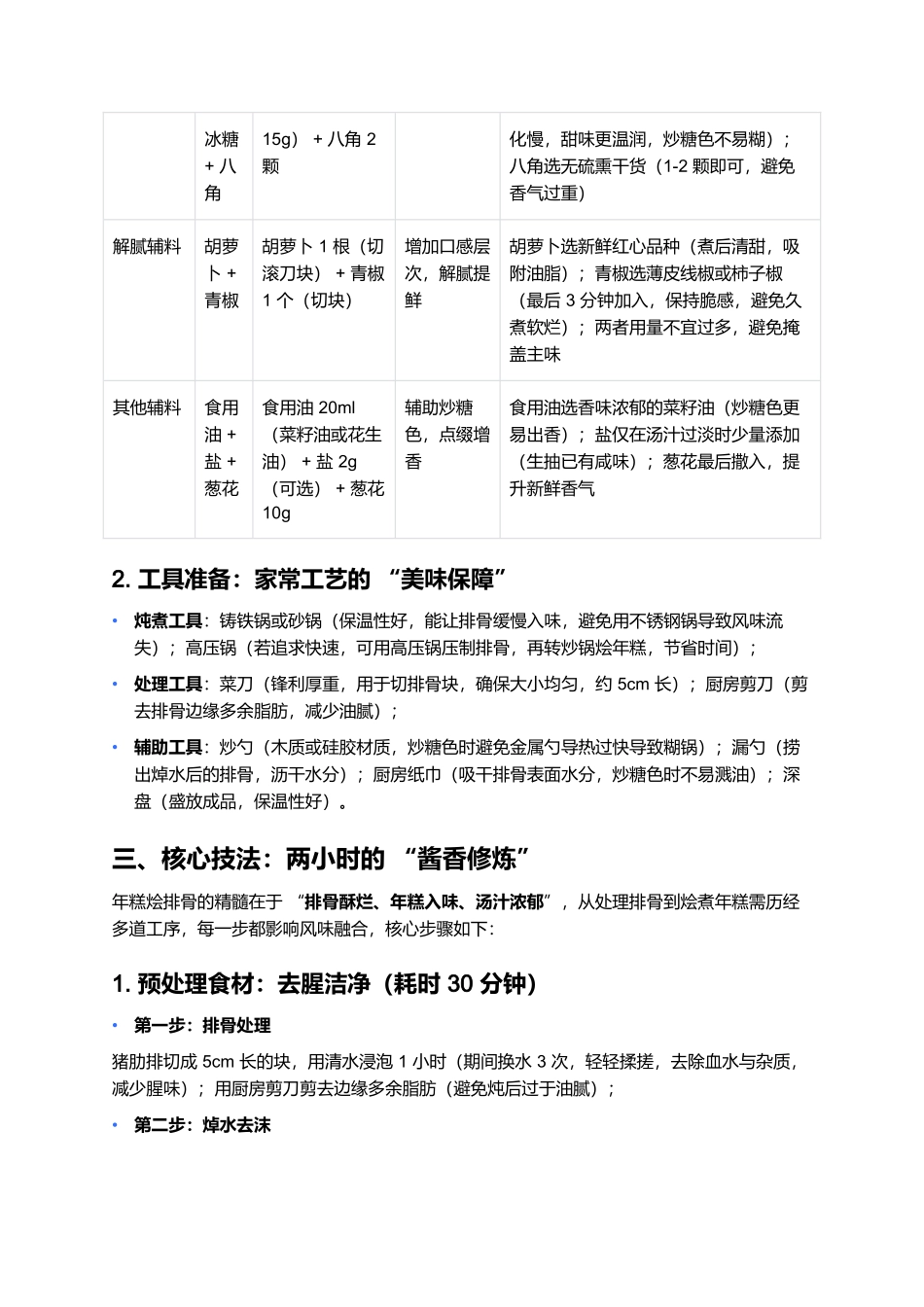 年糕烩排骨：软糯酱香的家常暖身硬菜.docx_第2页