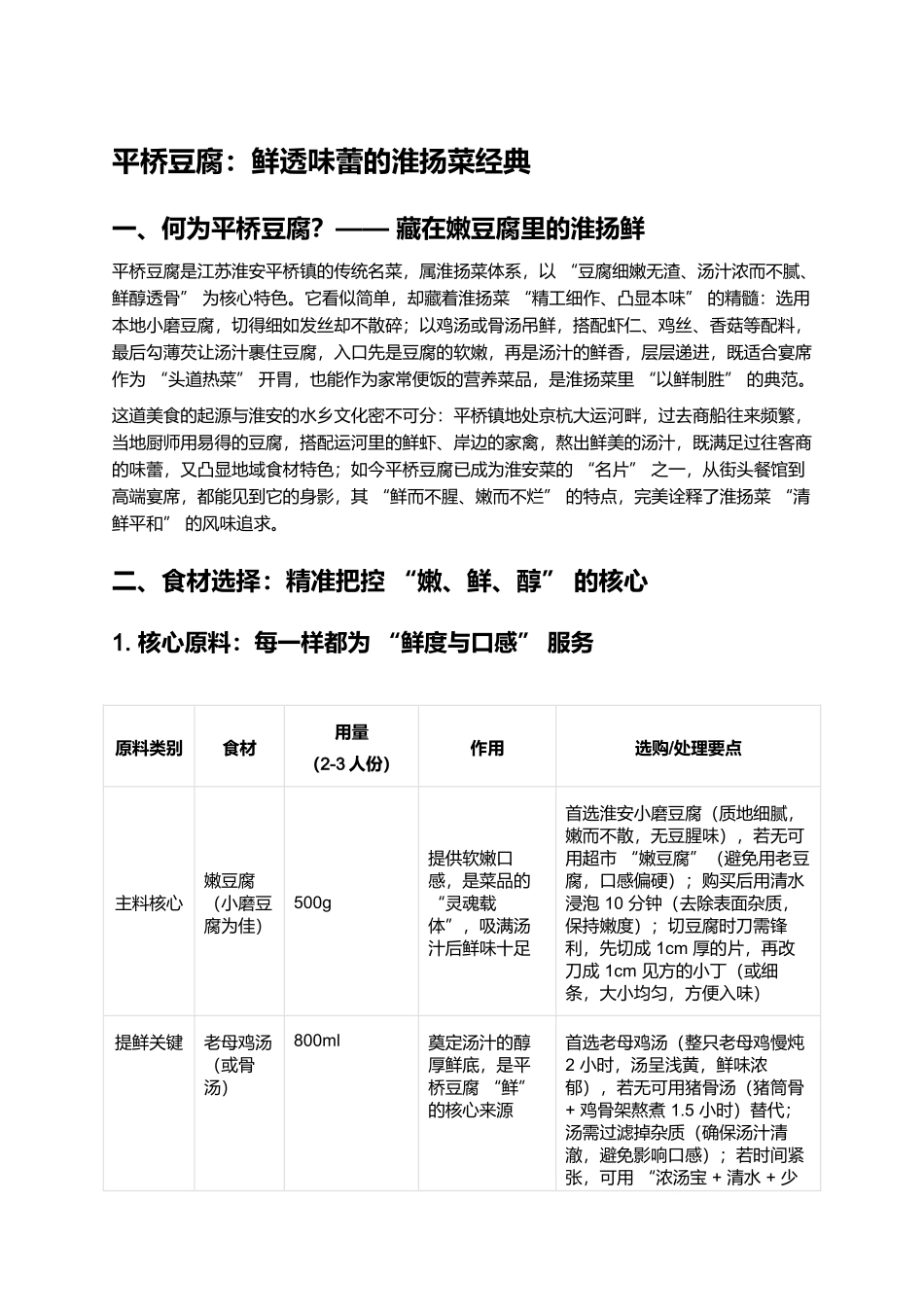 平桥豆腐:鲜透味蕾的淮扬菜经典.docx_第1页