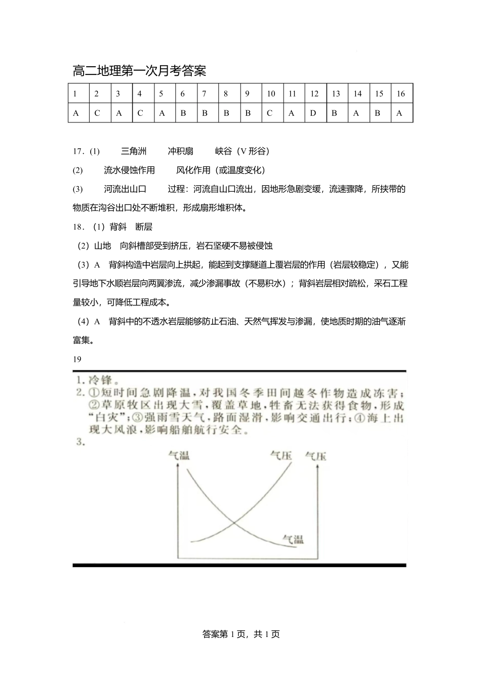 高二地理月考答案.docx_第1页