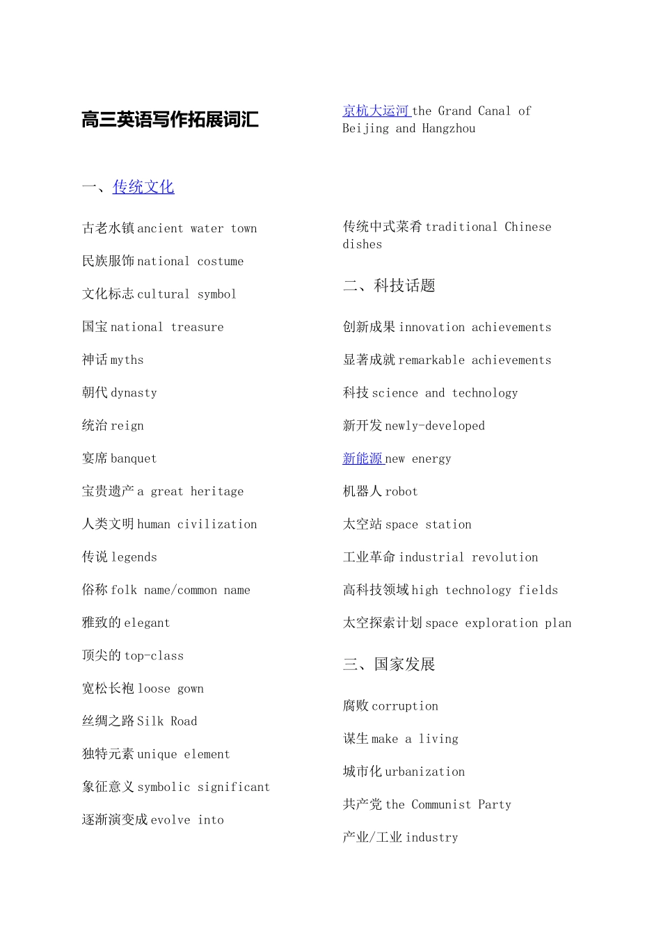 高考写作热点词汇拓展.docx_第1页