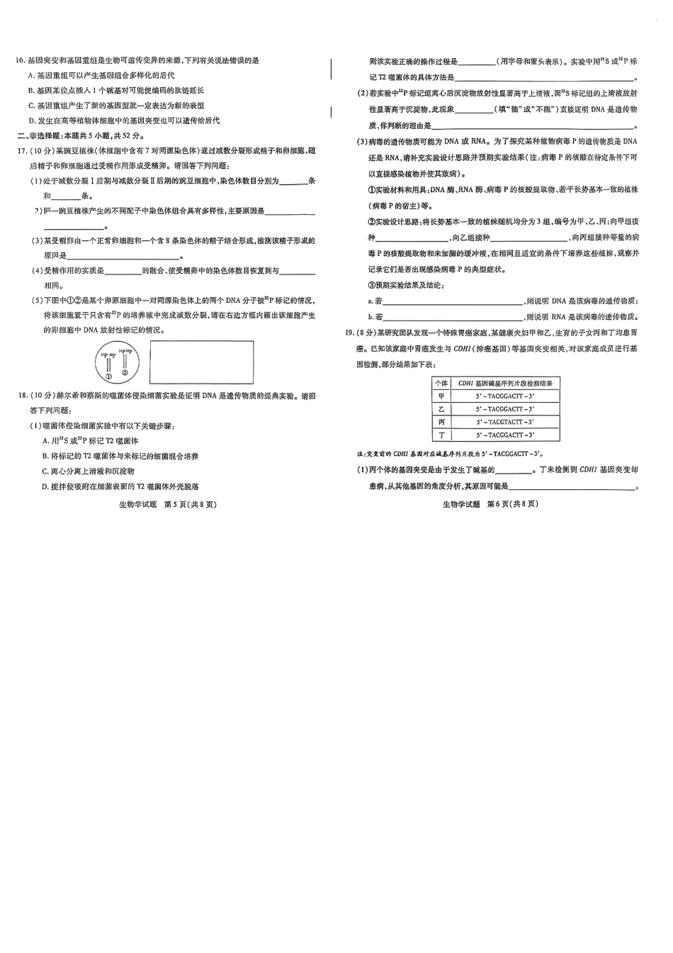 河南天一大联考2024-2025高一下学期5月阶段性测试（四）-生物试卷+答案.pdf_第3页