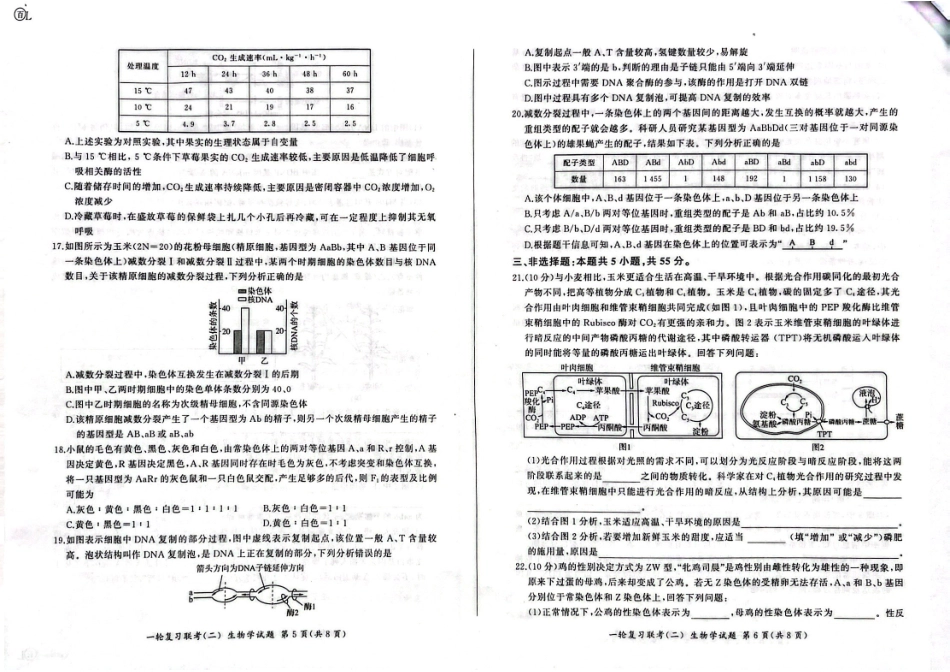 湖南省百师联盟2024-2025学年高三上学期10月月考(10.24-10.25)生物试卷.pdf_第3页