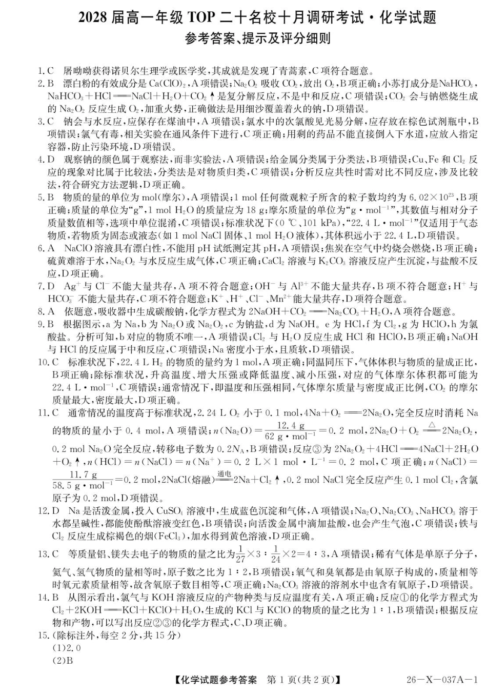 化学（鲁科）答案.pdf_第1页
