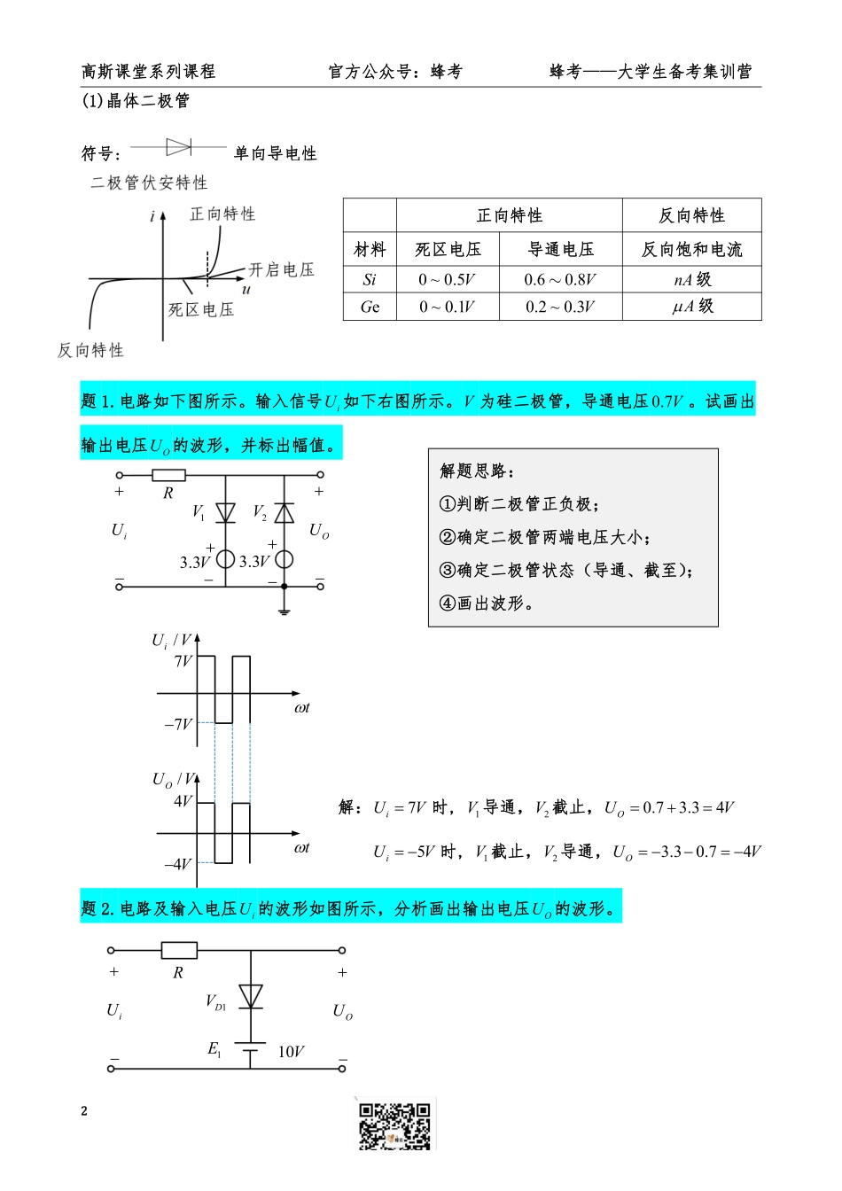 《模拟电子技术》讲义笔记【高斯课堂】.pdf_第3页