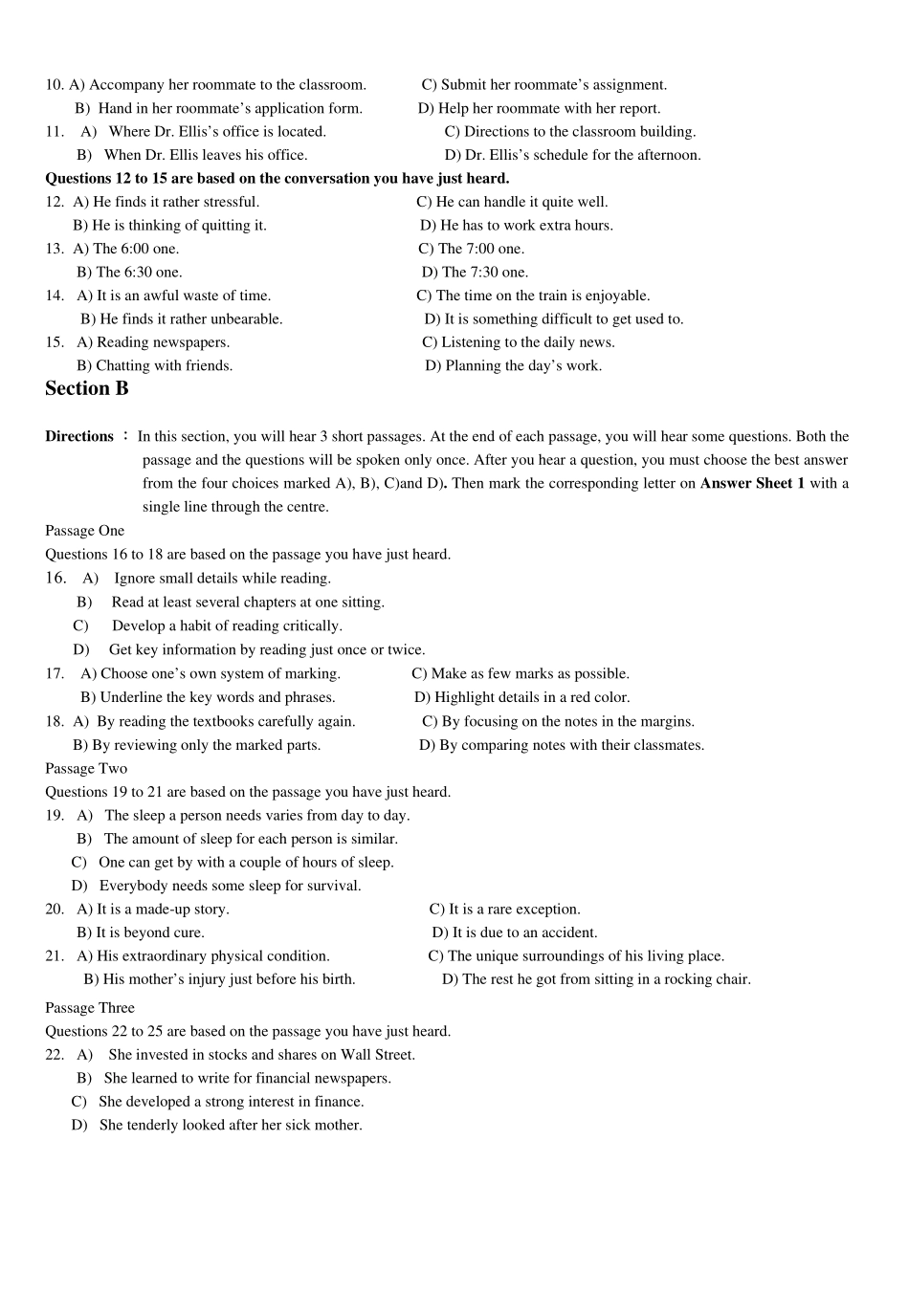 2014年6月英语四级真题(第1套).pdf_第2页