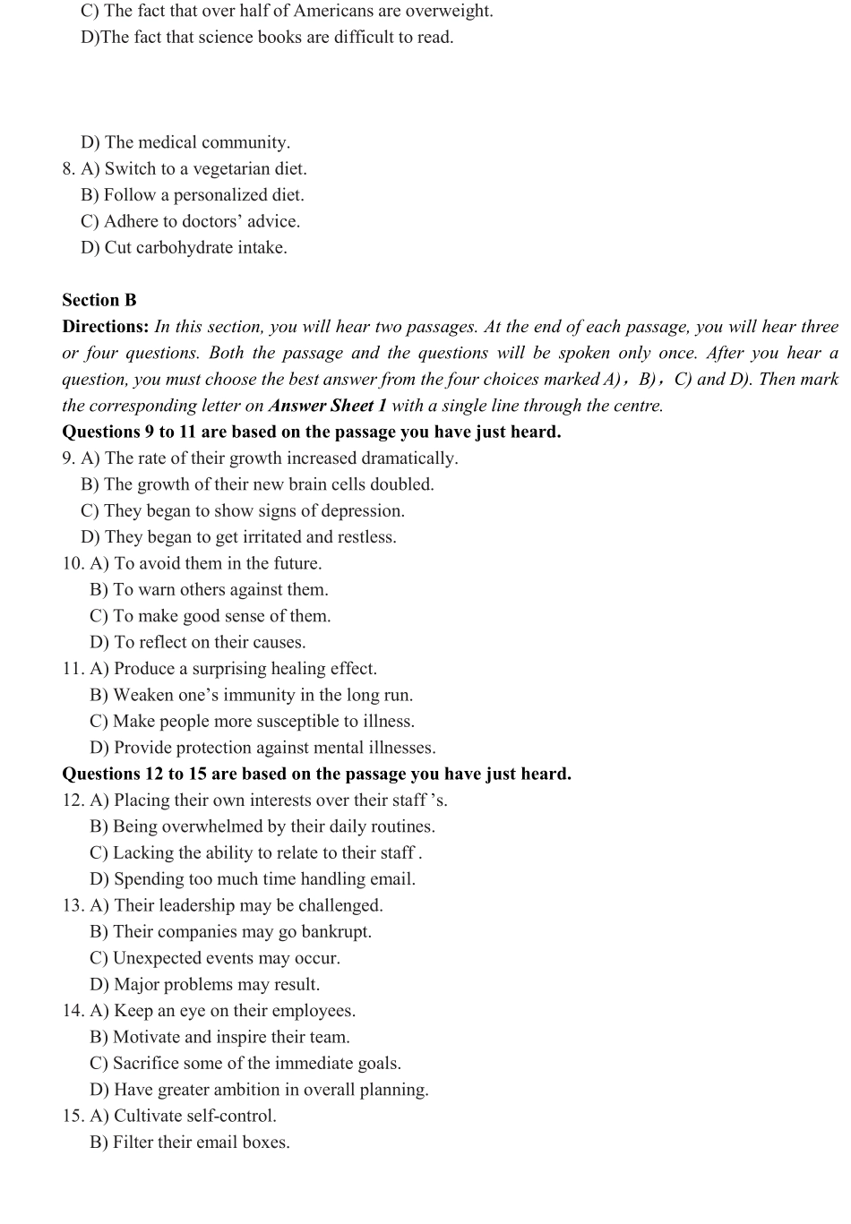 2022年12月大学英语六级考试真题(第2套).pdf_第2页