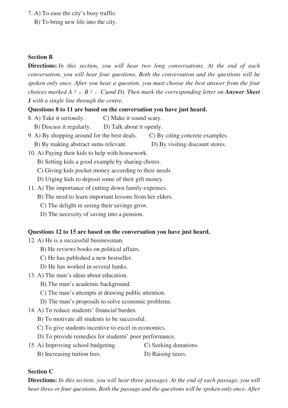 2024年06月大学英语四级考试真题(第2套).pdf_第2页