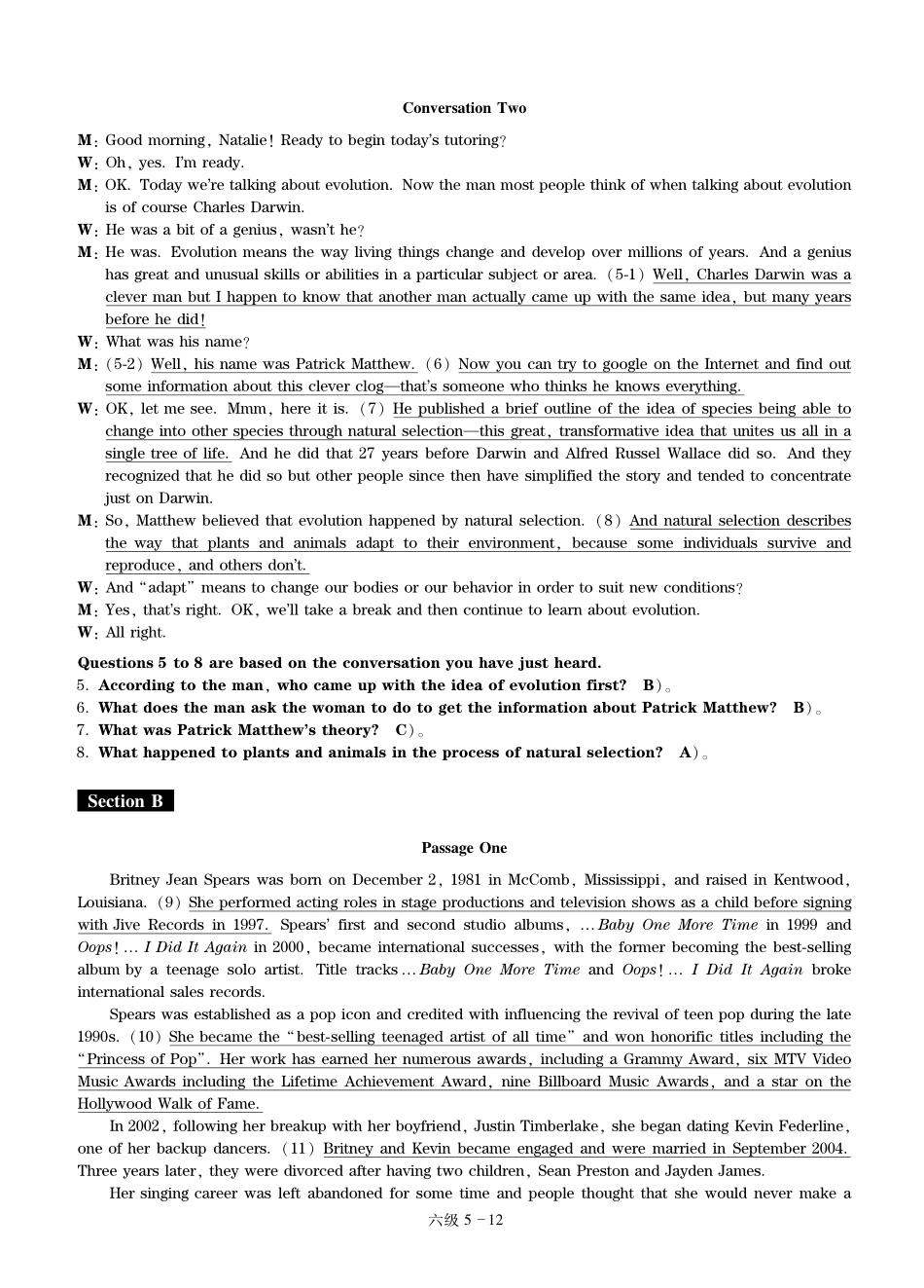2024年12月英语六级押题密卷（NO.4）解析.pdf_第2页