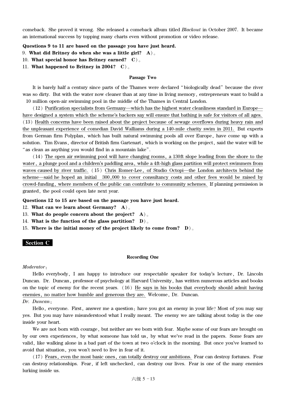 2024年12月英语六级押题密卷（NO.4）解析.pdf_第3页