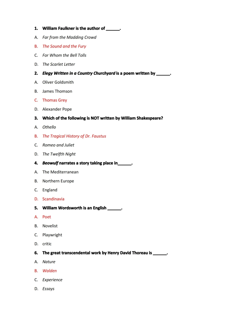 大学英美文学期末考试题库及答案.pdf_第1页