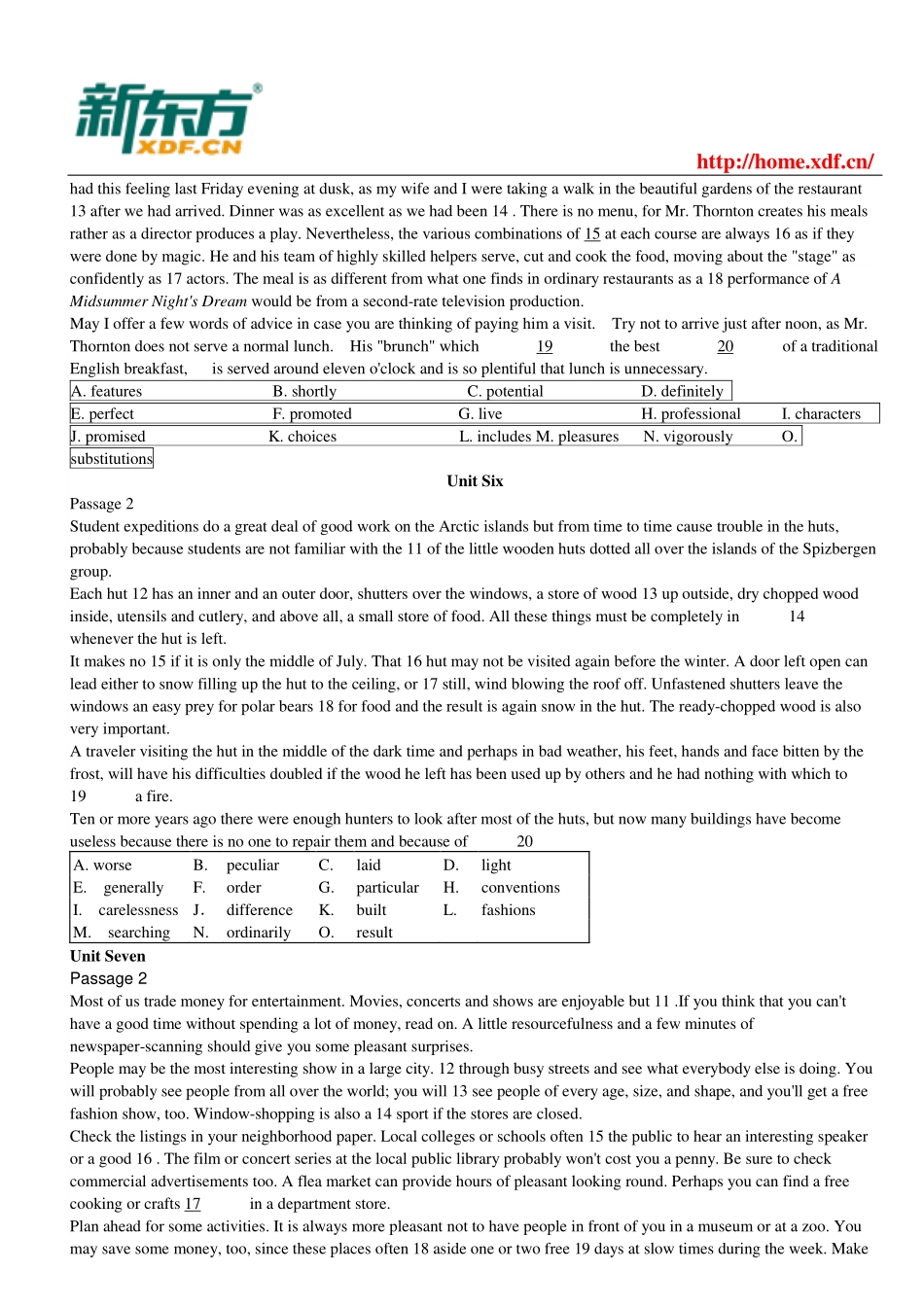 大学英语四级考试15选10专项训练.pdf_第3页