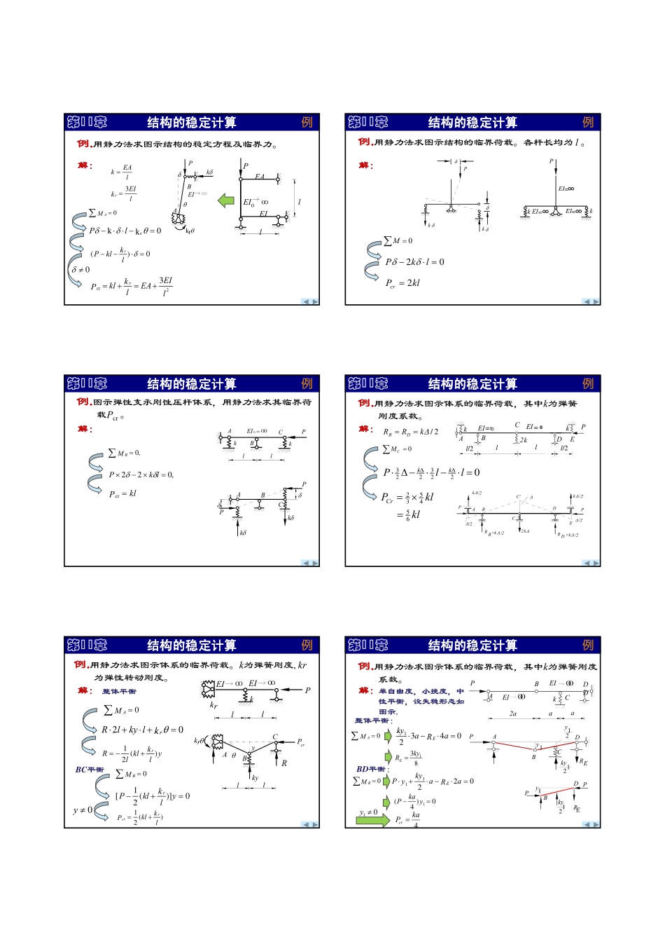 第11章 结构的稳定计算-2(习题课).pdf_第2页