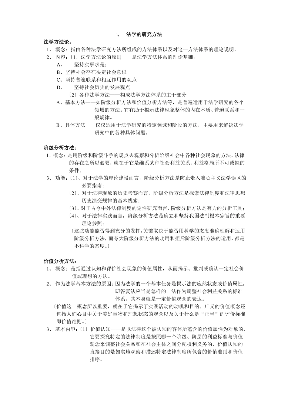 法理学(整本书复习重点整理)【13页】.pdf_第1页