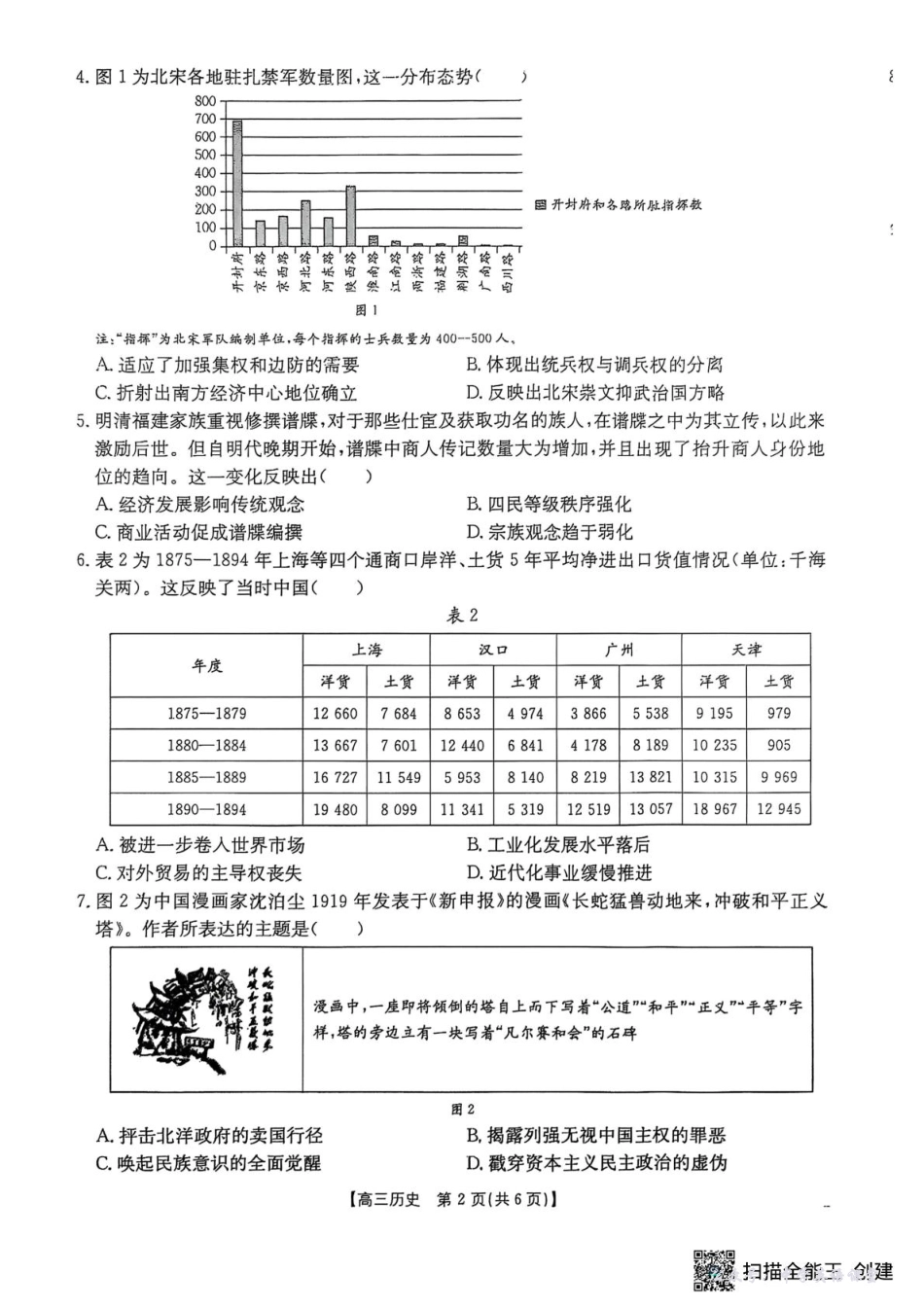 江苏省2026届高三10月联考（26-67C）历史.pdf_第2页