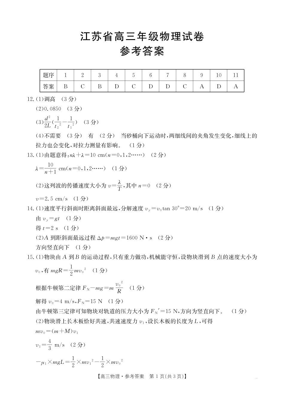 金太阳25-226C2024年12月金太阳百校联考（12.11-12.12）物理试卷答案.pdf_第1页
