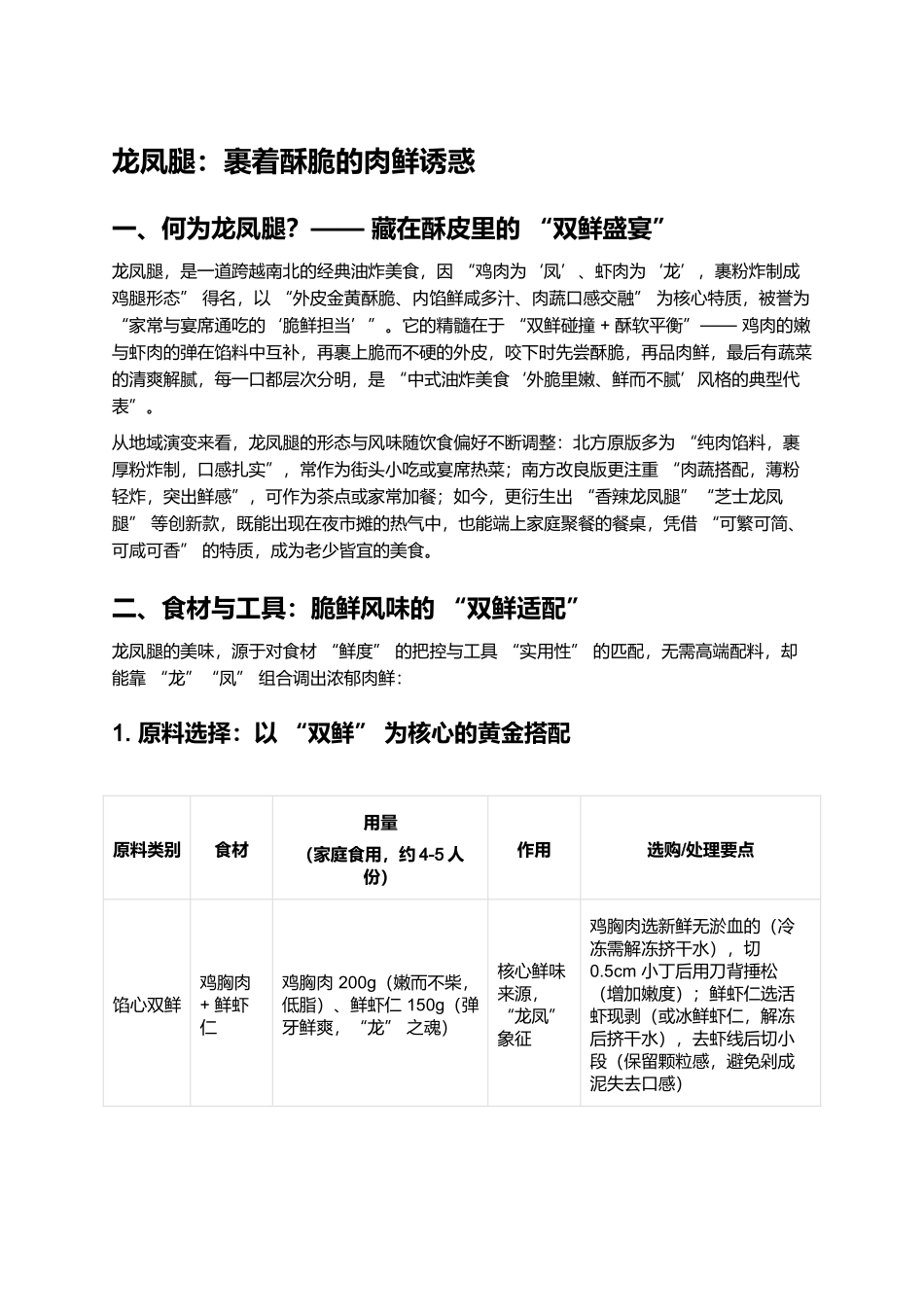 龙凤腿：裹着酥脆的肉鲜诱惑.docx_第1页