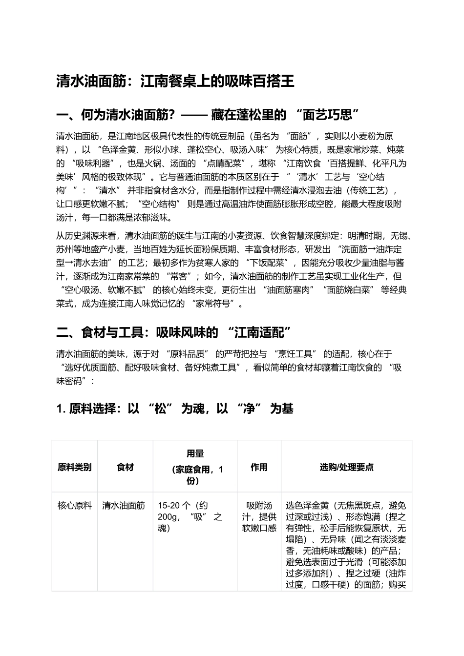 清水油面筋：江南餐桌上的吸味百搭王.docx_第1页