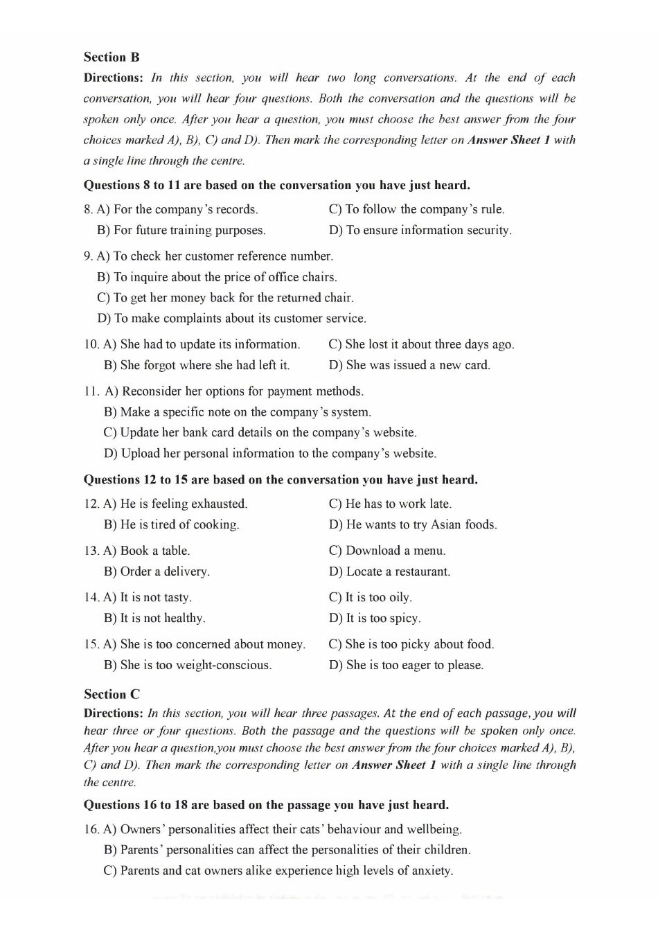 2021年12月大学英语4级(卷二).pdf_第2页