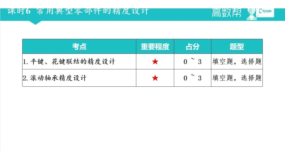 互换性与测量技术 课时6 常用典型零部件的精度设计.pdf_第2页