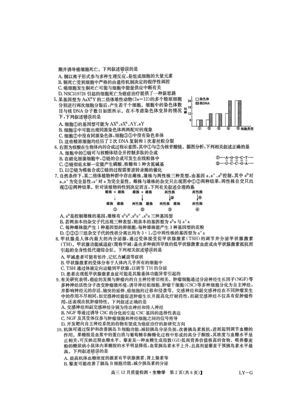 九师联盟2025年高三12月质量检测（下标LY-G）（12.23-12.24）地理试卷+答案.pdf_第2页