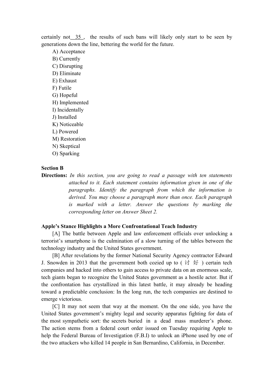 卷三 2017年12月英语六级真题及答案.pdf_第2页