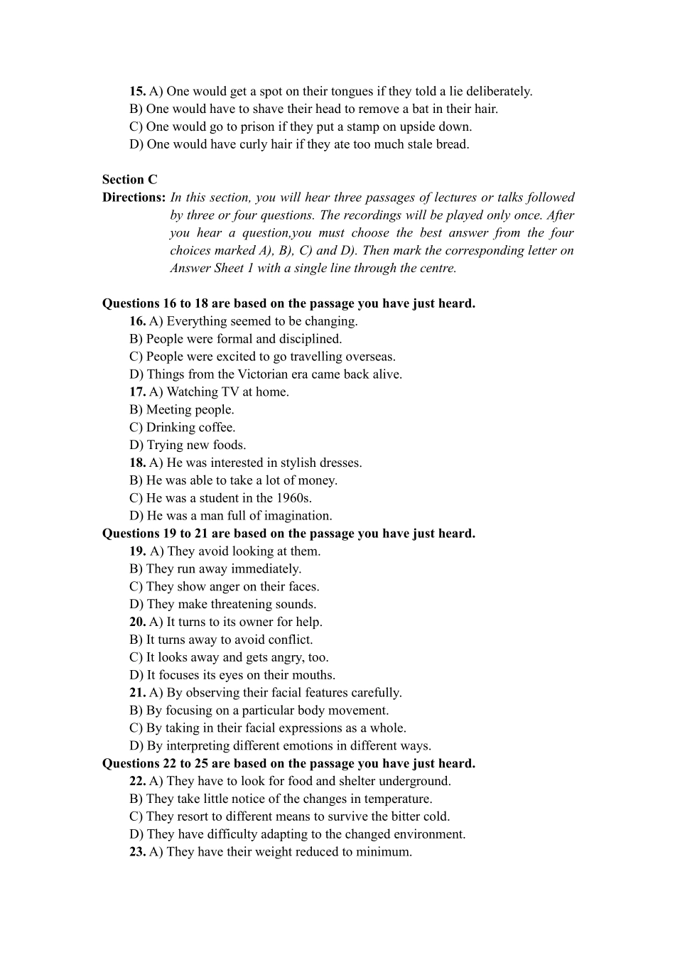 卷一 2017年6月英语四级真题及答案.pdf_第3页