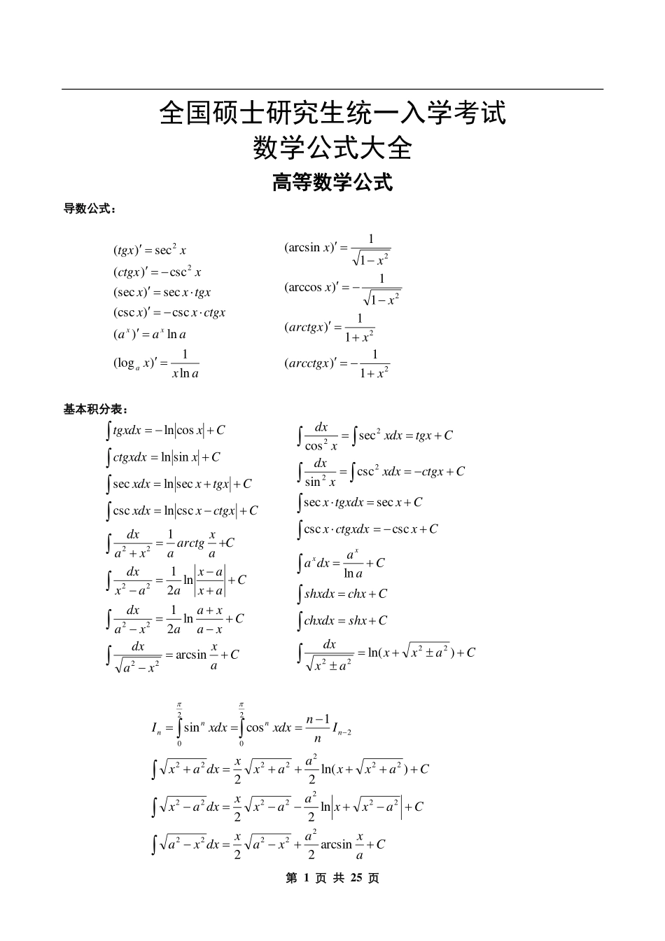 考研数学公式大全.pdf_第1页