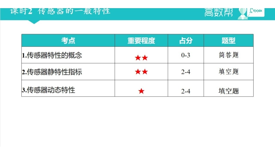 课时2 传感器的一般特性.pdf_第1页