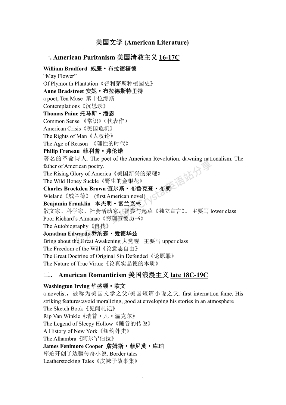 美国文学作家作品.pdf_第1页