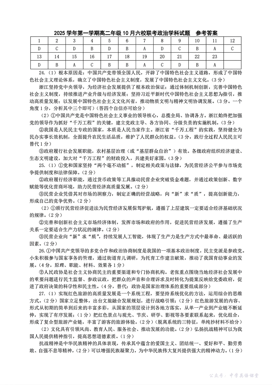 扫描件_政治参考答案.pdf_第1页