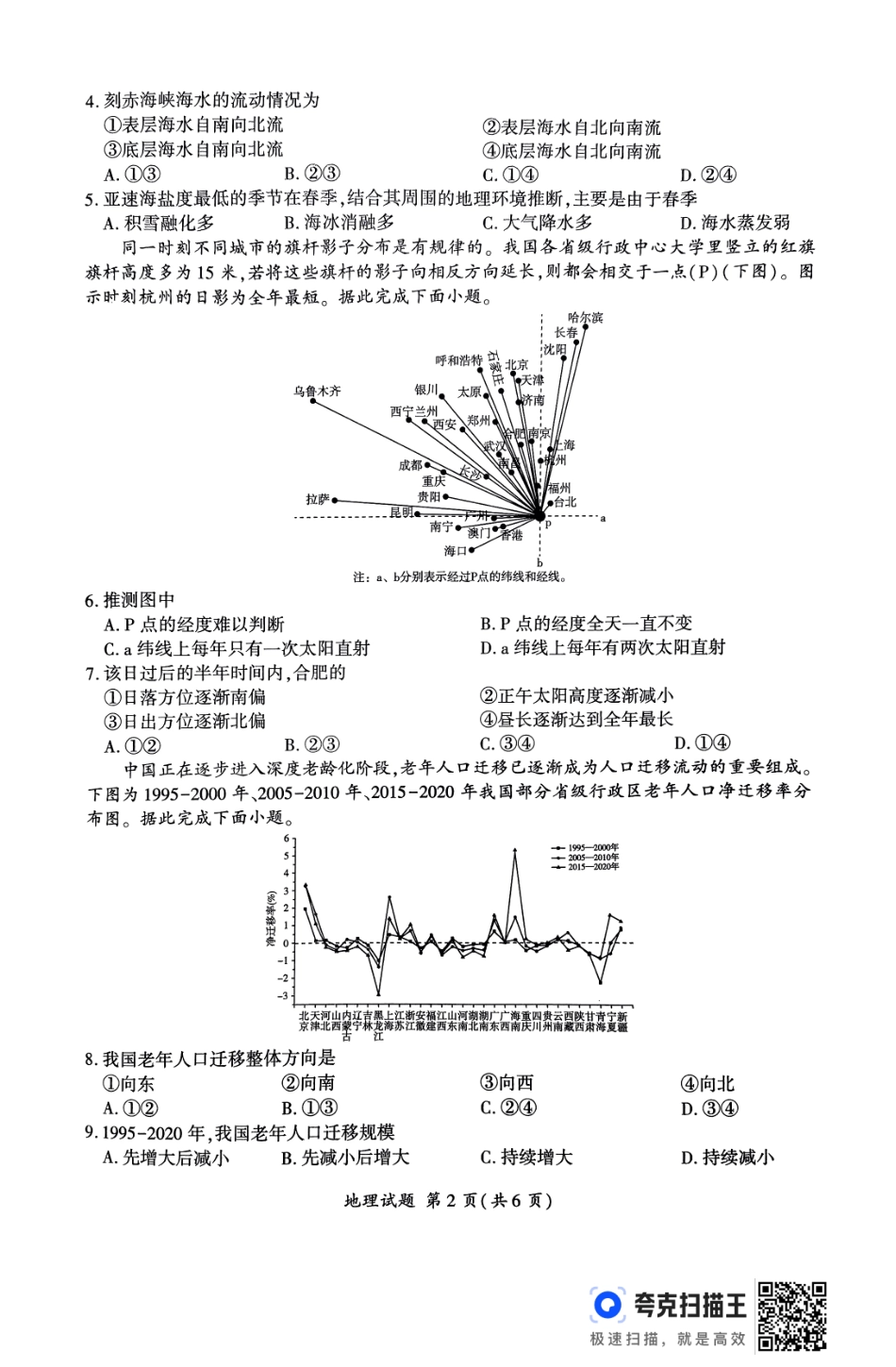 山东省辽宁省百师联盟百师联考2024-2025学年2025届高三上学期期中考试（11.11-11.12）地理试卷.pdf_第2页
