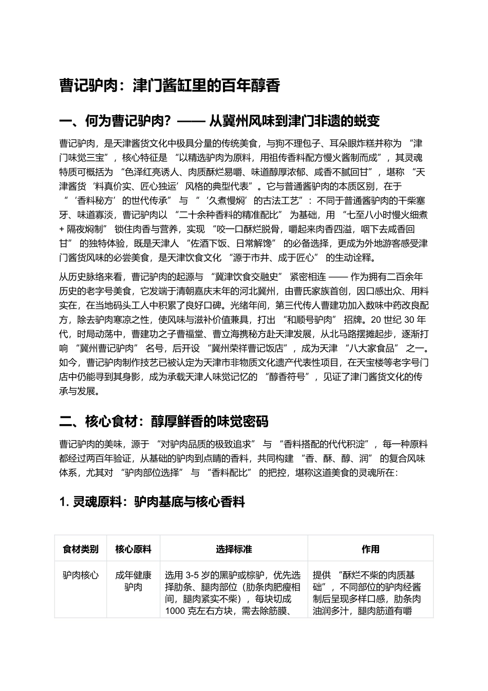 曹记驴肉:津门酱缸里的百年醇香.docx_第1页