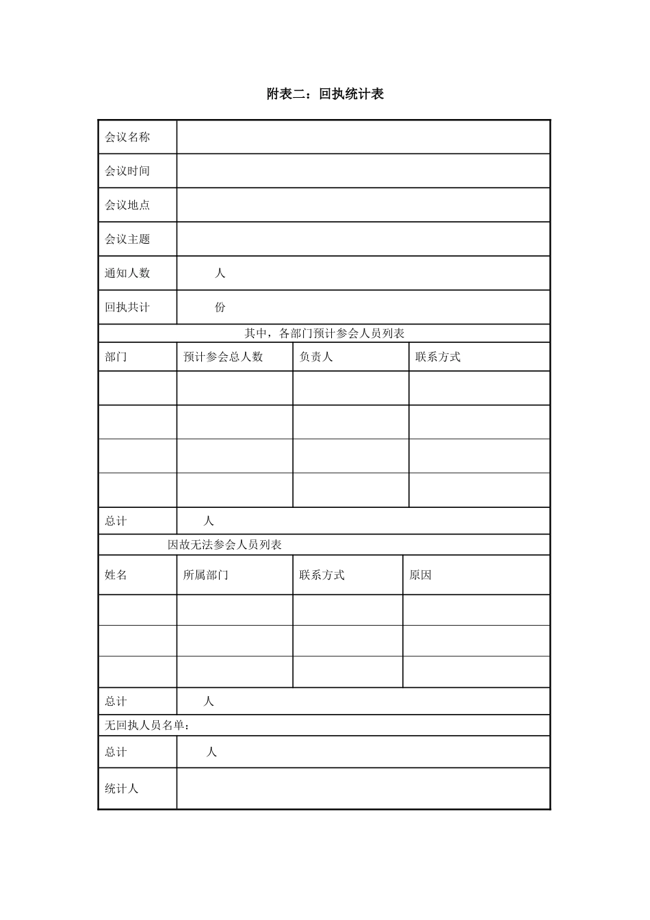 1.10附表二：回执统计表.doc_第1页