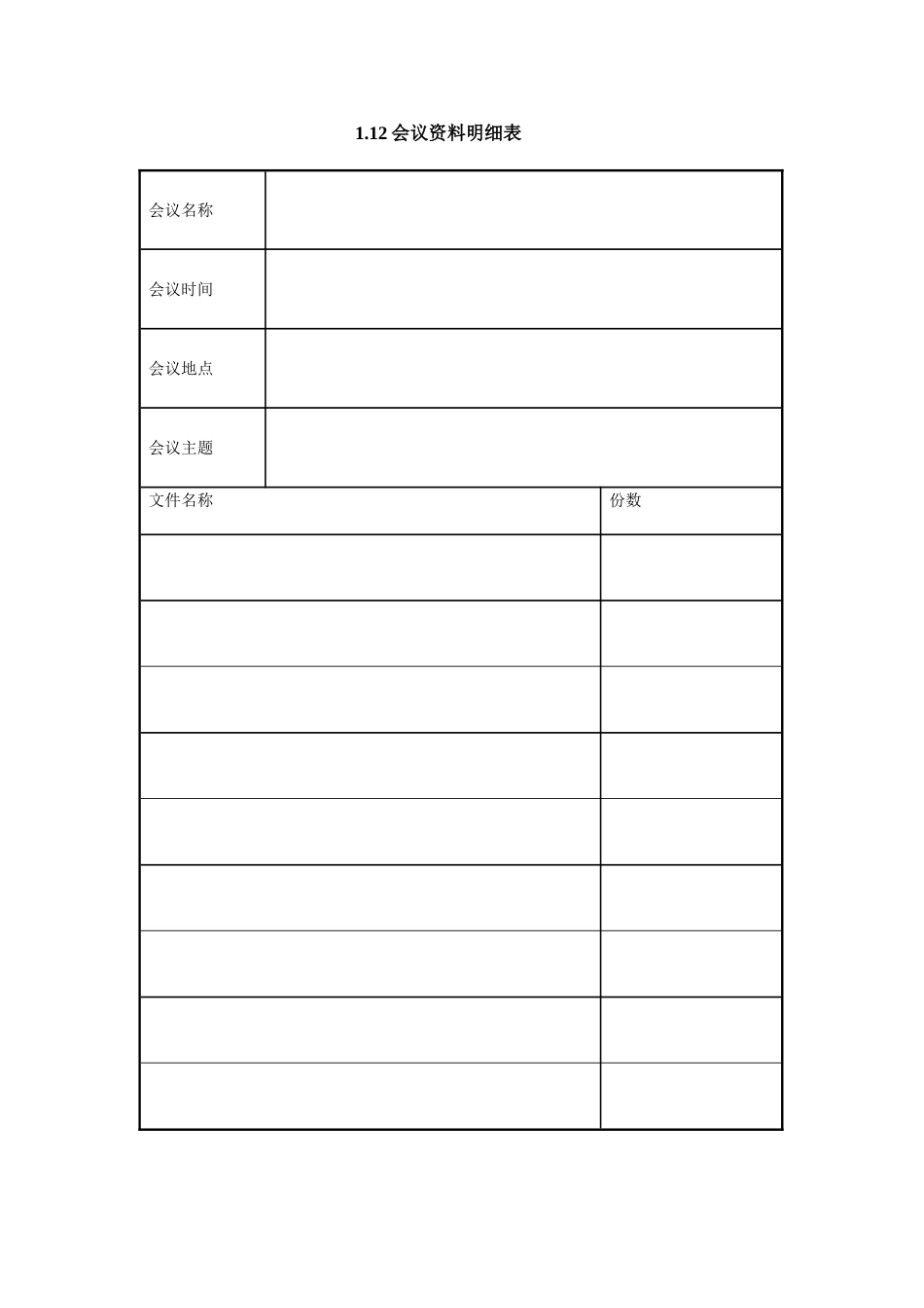 1.12会议资料明细表.doc_第1页