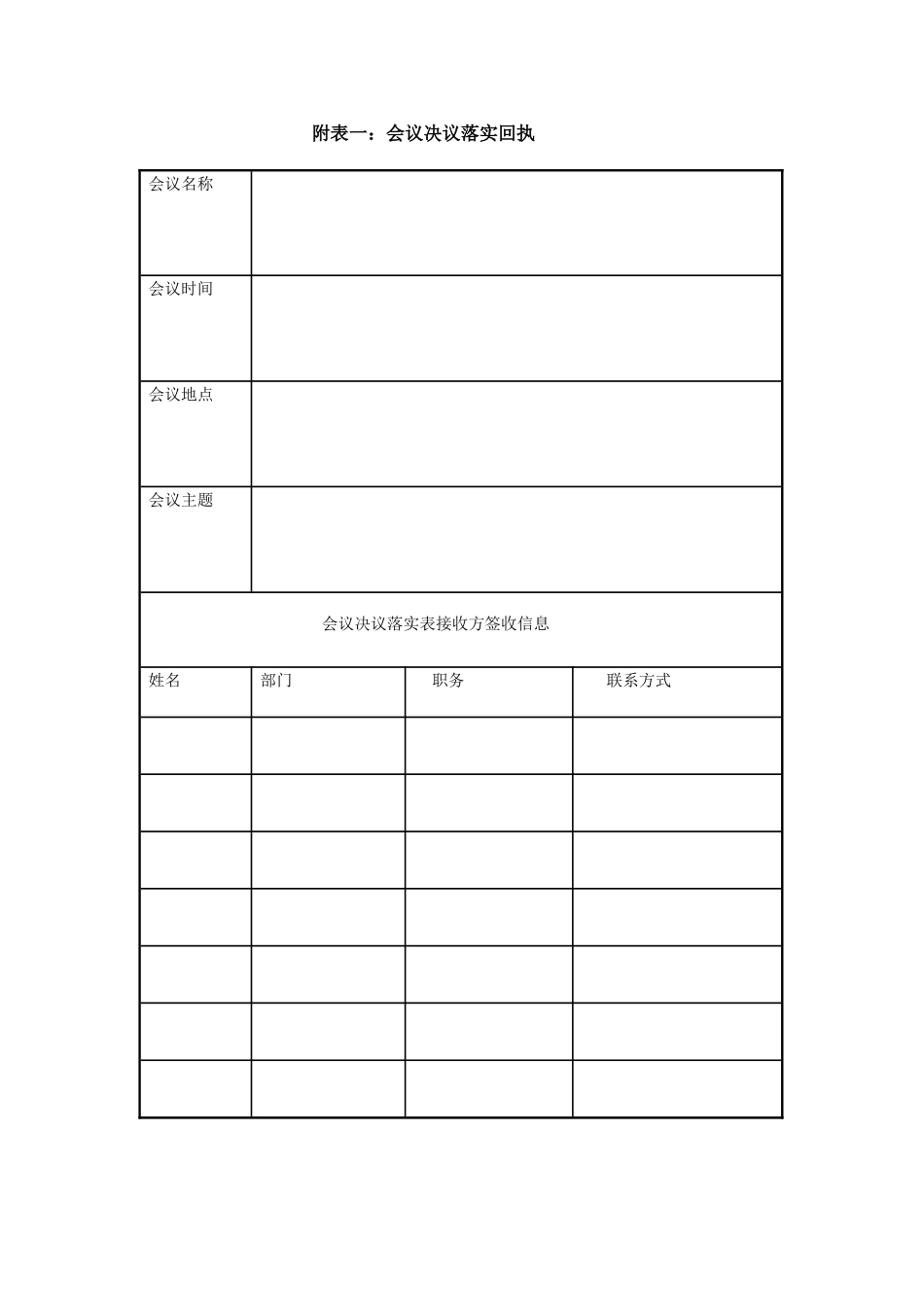 1.18附表一：会议决议落实回执.doc_第1页