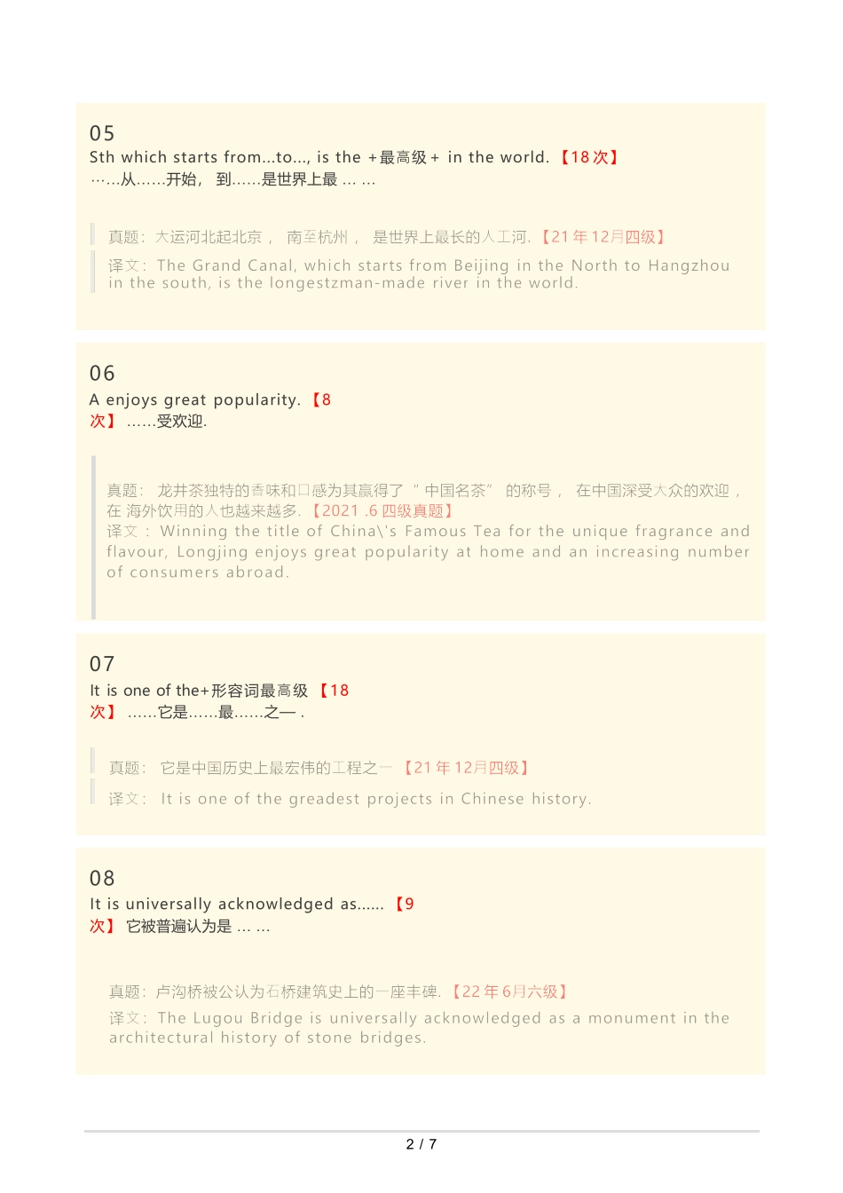 【10】翻译-30个四六级翻译高频必备句式.docx_第2页