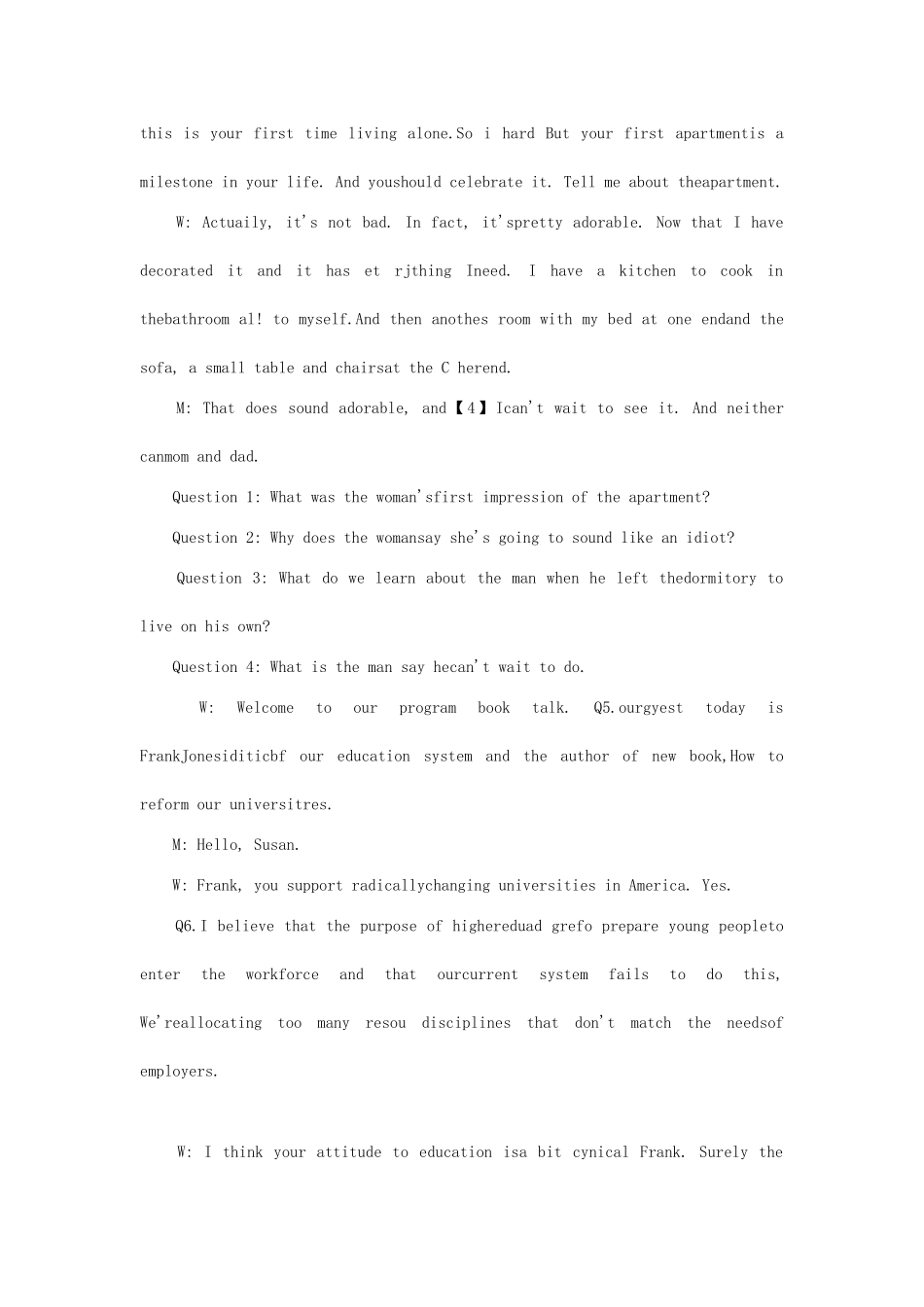 2023年6月英语六级真题及参考答案.doc_第2页