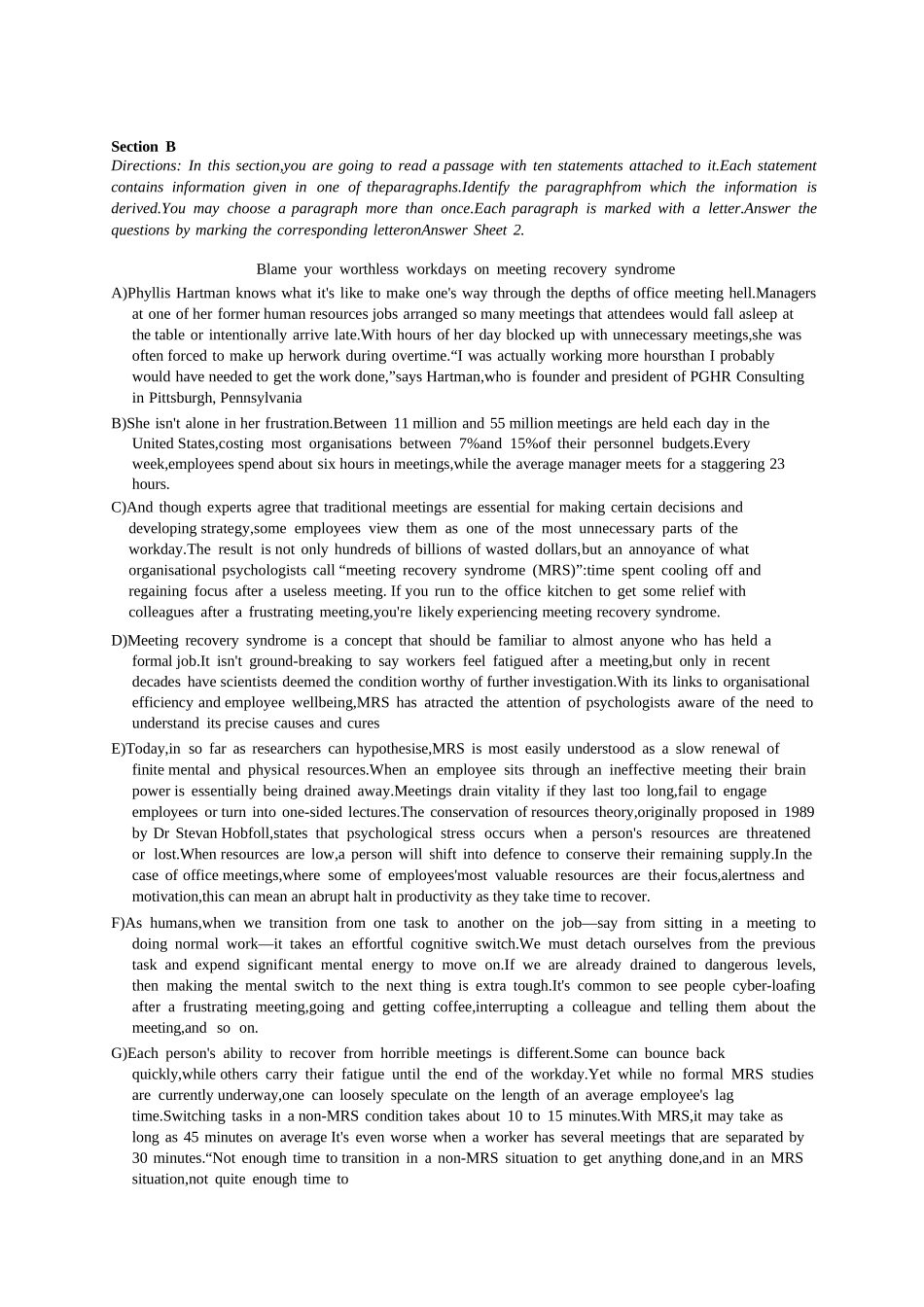 2024年6月第3套英语六级真题【推荐使用PDF版】.docx_第2页