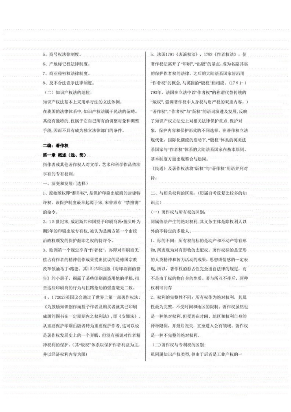 2023年吴汉东知识产权法笔记.pdf_第2页