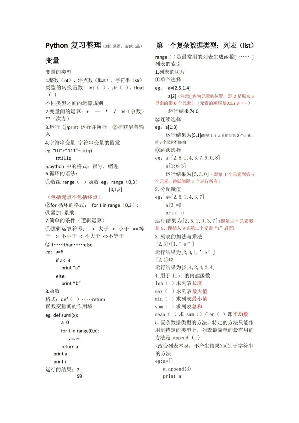 python超精简的复习整理.pdf_第1页
